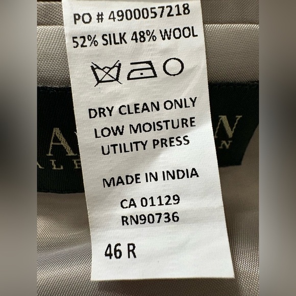 Ralph Lauren Light Tan/Beige Men's Blazer/Sport Coat. Silk/Wool Blend. 46R - Picture 12 of 16